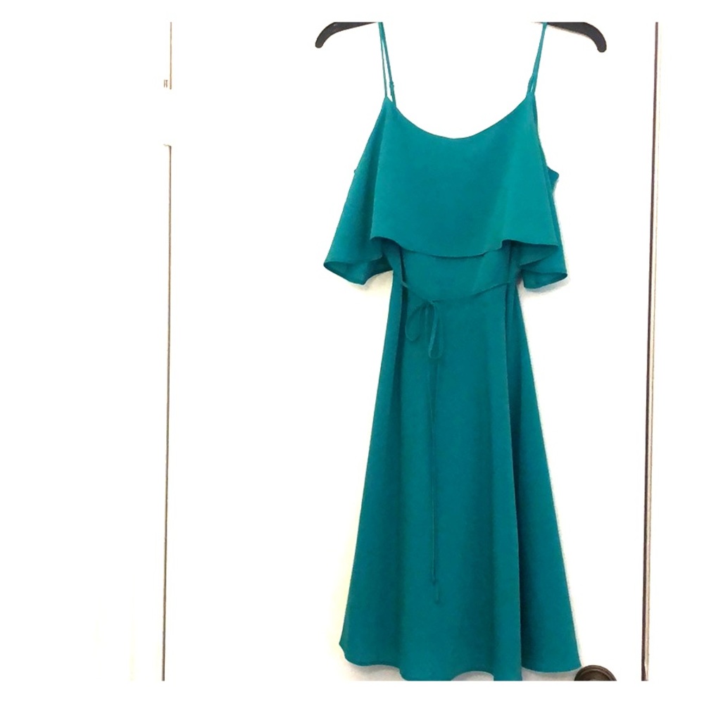 161. Ann Taylor Teal Beautiful Dress